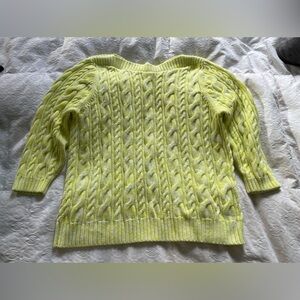 Women’s Lands' End Women's Cable Knit Sweater size XL petite